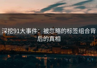 深挖91大事件：被忽略的标签组合背后的真相