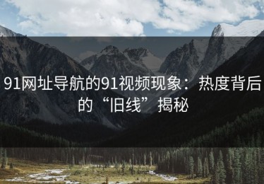 91网址导航的91视频现象：热度背后的“旧线”揭秘