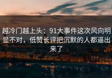越冷门越上头：91大事件这次风向明显不对，低赞长评把沉默的人都逼出来了