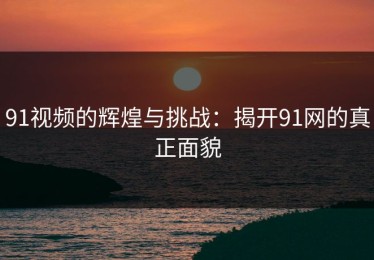 91视频的辉煌与挑战：揭开91网的真正面貌