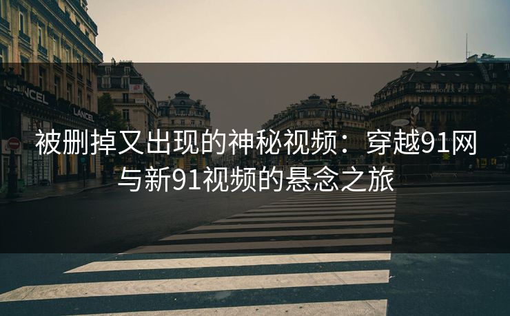 被删掉又出现的神秘视频：穿越91网与新91视频的悬念之旅