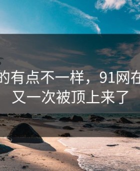 这回真的有点不一样，91网在线观看又一次被顶上来了