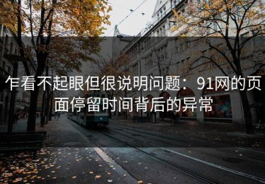 乍看不起眼但很说明问题：91网的页面停留时间背后的异常